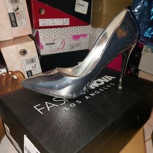 Silver Pumps